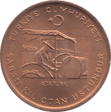 1974 TURKEY TEN KURUS - WORLD COINS - Cambridgeshire Coins