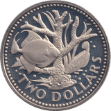 1974 TWO DOLLARS BARBADOS - WORLD COINS - Cambridgeshire Coins