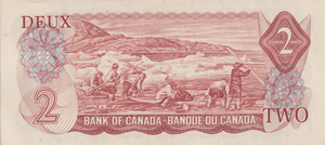 1974 TWO DOLLARS CANADA BANKNOTE REF-1779 - WORLD BANKNOTES - Cambridgeshire Coins