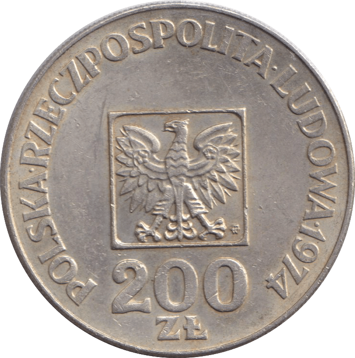 1974 TWO HUNDRED ZLOTY POLAND - WORLD COINS - Cambridgeshire Coins