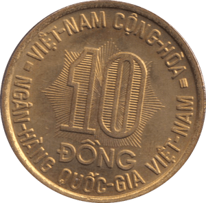1974 VIETNAM 10 DONG - WORLD COINS - Cambridgeshire Coins