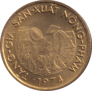 1974 VIETNAM 10 DONG - WORLD COINS - Cambridgeshire Coins