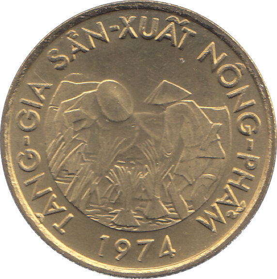 1974 VIETNAM TEN DONG - WORLD COINS - Cambridgeshire Coins