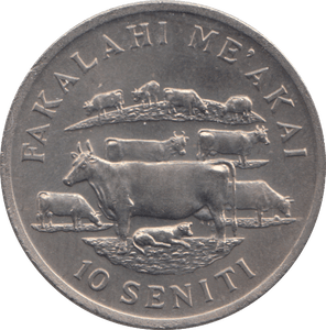 1975 10 SENITI TONGA - WORLD COINS - Cambridgeshire Coins