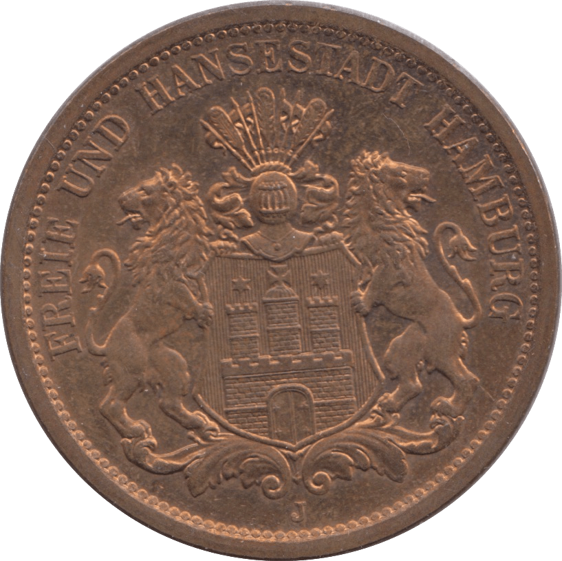 1975 100 JAHRE HAMBURGISCHE MUNZE TOKEN MEDALLION GERMANY - MEDALS & MEDALLIONS - Cambridgeshire Coins