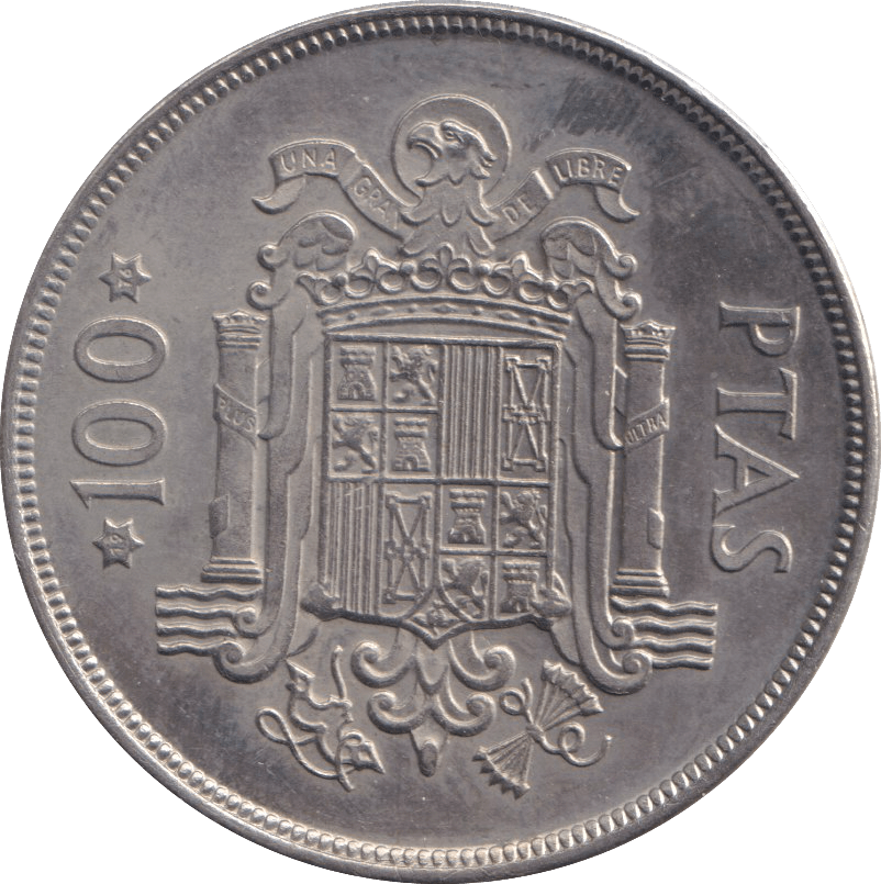 1975 100 PESETAS SPAIN - WORLD COINS - Cambridgeshire Coins