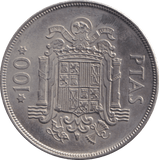 1975 100 PESETAS SPAIN - WORLD COINS - Cambridgeshire Coins