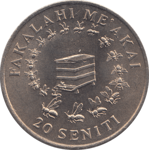 1975 20 SENITI TONGA - WORLD COINS - Cambridgeshire Coins