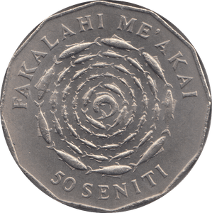 1975 50 SENITI TONGA - WORLD COINS - Cambridgeshire Coins