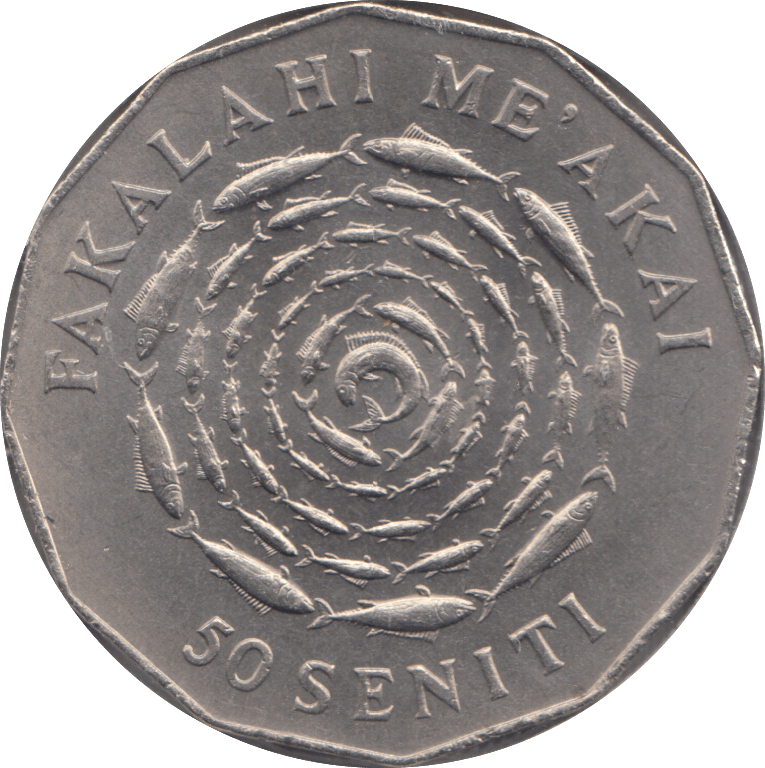 1975 50 SENITI TONGA - WORLD COINS - Cambridgeshire Coins