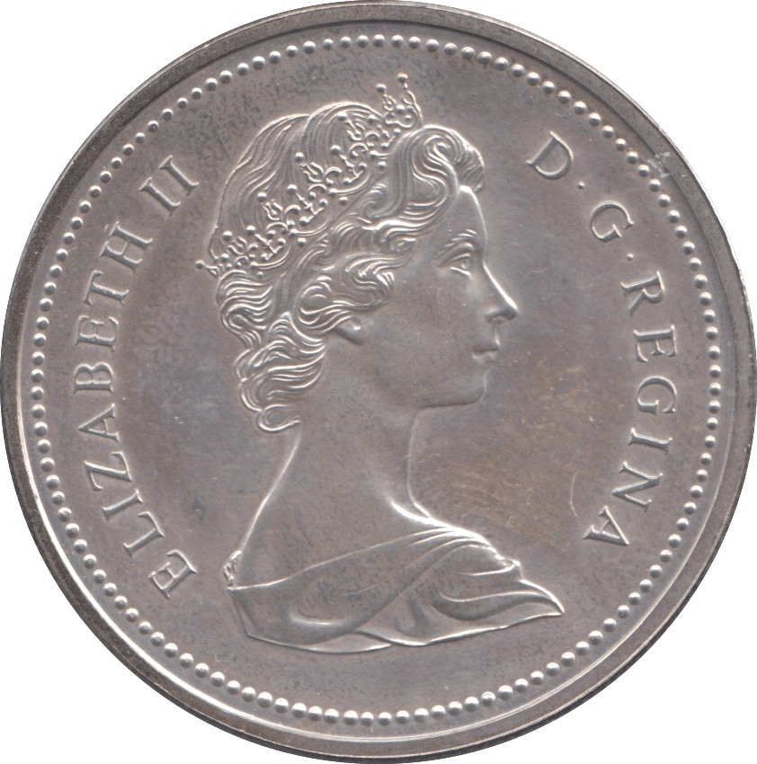1975 CANADA SILVER DOLLAR - SILVER WORLD COINS - Cambridgeshire Coins