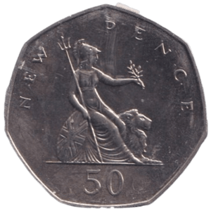 1975 FIFTY PENCE ( BU ) - 50p BU - Cambridgeshire Coins