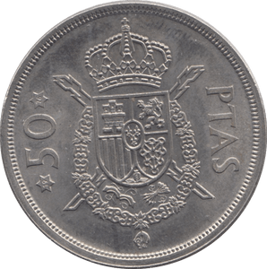 1975 FIVE PESETAS SPAIN - WORLD COINS - Cambridgeshire Coins