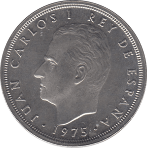 1975 FIVE PESETAS SPAIN - WORLD COINS - Cambridgeshire Coins