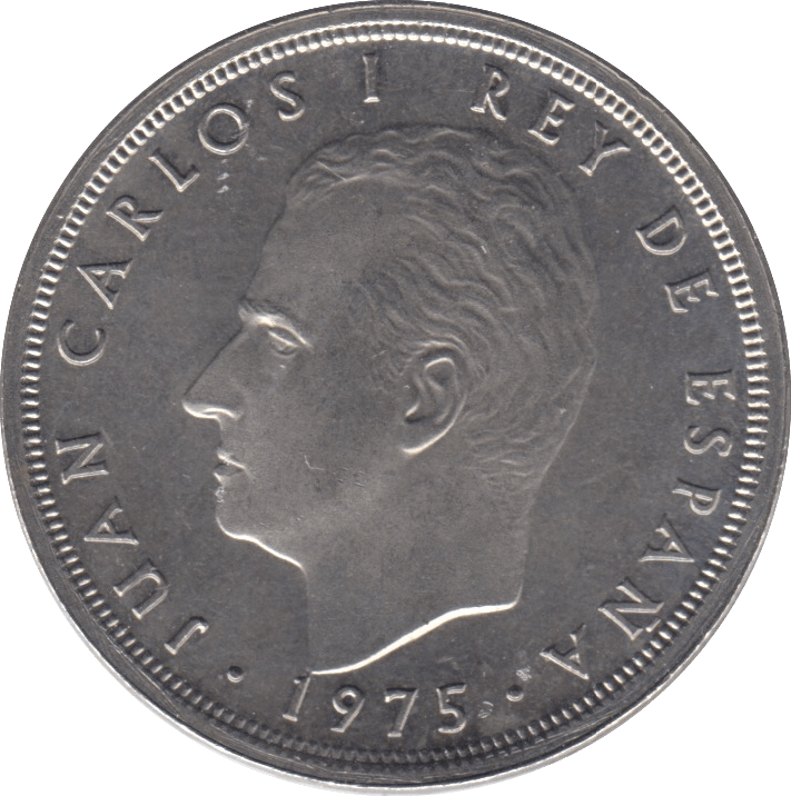 1975 FIVE PESETAS SPAIN - WORLD COINS - Cambridgeshire Coins