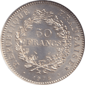 1975 FRANCE 50 FRANCS - WORLD COINS - Cambridgeshire Coins