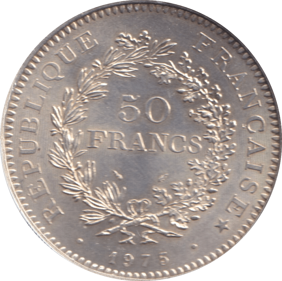 1975 FRANCE 50 FRANCS - WORLD COINS - Cambridgeshire Coins