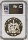 1975 SILVER $10 TRINIDAD AND TOBAGO ( NGC ) PF69 ULTRA CAMEO - NGC SILVER COINS - Cambridgeshire Coins