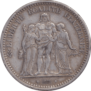 1975 SILVER 5 FRANC FRANCE - SILVER WORLD COINS - Cambridgeshire Coins