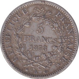 1975 SILVER 5 FRANC FRANCE - SILVER WORLD COINS - Cambridgeshire Coins