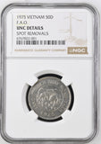 1975 SILVER 50 DONG NGC UNC DETAILS - NGC SILVER COINS - Cambridgeshire Coins