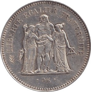 1975 SILVER 50 FRANC FRANCE - SILVER WORLD COINS - Cambridgeshire Coins