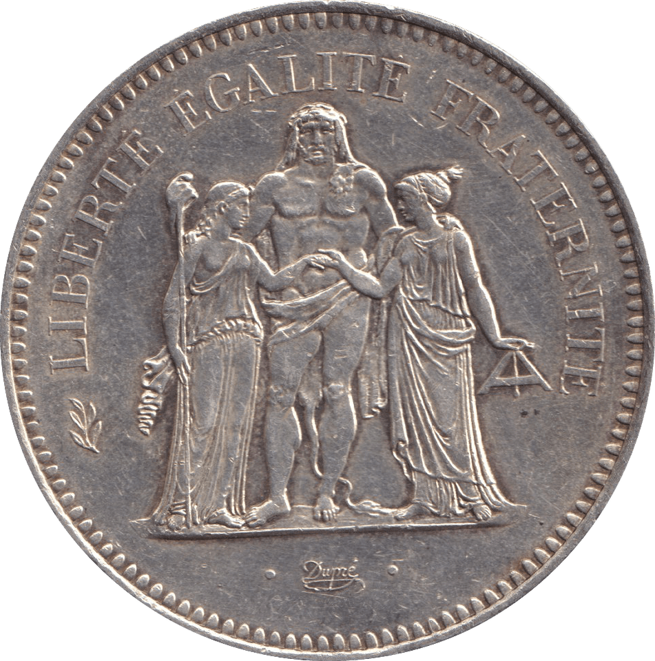 1975 SILVER 50 FRANC FRANCE - SILVER WORLD COINS - Cambridgeshire Coins