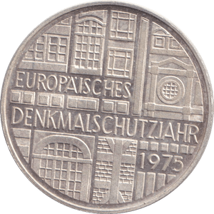 1975 SILVER FIVE FRANC - SILVER WORLD COINS - Cambridgeshire Coins
