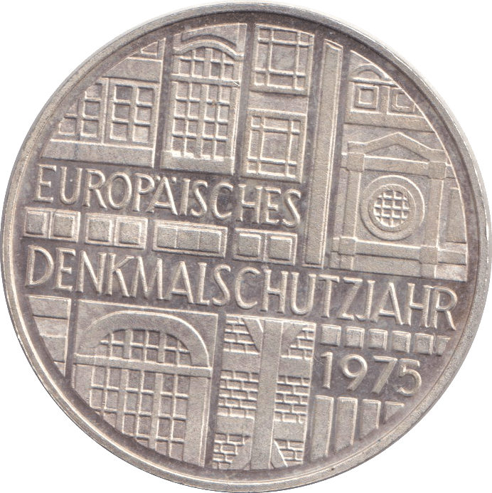 1975 SILVER FIVE FRANC - SILVER WORLD COINS - Cambridgeshire Coins