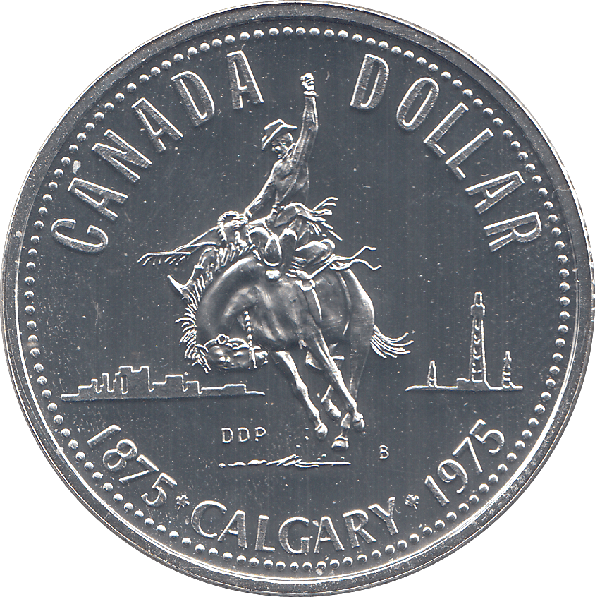 1975 SILVER PROOF CANADA DOLLAR - WORLD COINS - Cambridgeshire Coins
