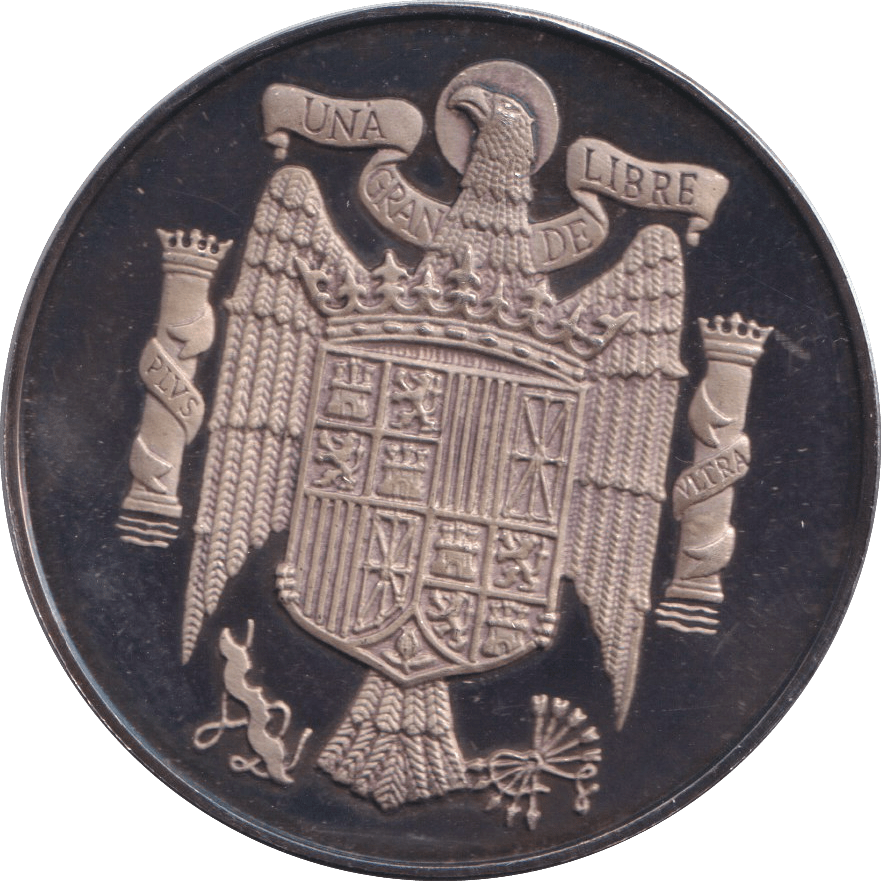 1975 SILVER PROOF COIN JUAN CARLOS AND SOFIA - Silver Proof - Cambridgeshire Coins