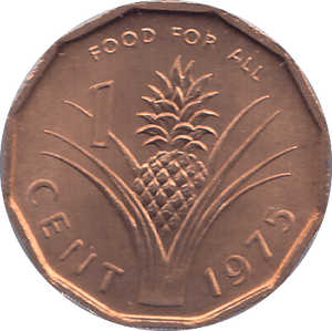 1975 SWAZILAND ONE CENT - WORLD COINS - Cambridgeshire Coins