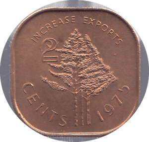 1975 SWAZILAND TWO CENTS - WORLD COINS - Cambridgeshire Coins