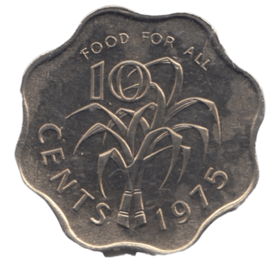 1975 TEN CENTS SWAZILAND - WORLD COINS - Cambridgeshire Coins