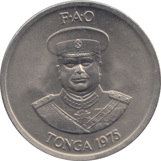 1975 TEN SENTINI TONGA - WORLD COINS - Cambridgeshire Coins