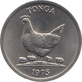 1975 TONGA FIVE SENITI - WORLD COINS - Cambridgeshire Coins