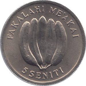 1975 TONGA FIVE SENITI - WORLD COINS - Cambridgeshire Coins