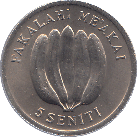 1975 TONGA FIVE SENITI - WORLD COINS - Cambridgeshire Coins