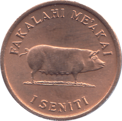 1975 TONGA ONE SENITI - WORLD COINS - Cambridgeshire Coins