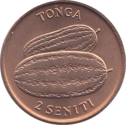 1975 TONGA TWO SENITI - WORLD COINS - Cambridgeshire Coins