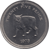 1975 TWENTY FIVE PENCE ISLE OF MAN - WORLD COINS - Cambridgeshire Coins