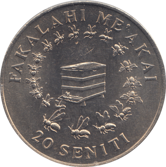 1975 TWENTY SENTINI TONGA - WORLD COINS - Cambridgeshire Coins