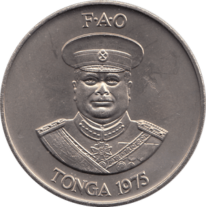 1975 TWO PAANGA PALM TREES TONGA - WORLD COINS - Cambridgeshire Coins
