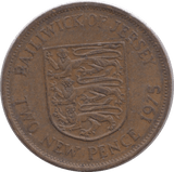1975 TWO PENCE JERSEY - WORLD COINS - Cambridgeshire Coins