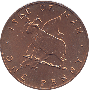 1976 1 PENNY ISLE OF MAN ( BU ) - WORLD COINS - Cambridgeshire Coins