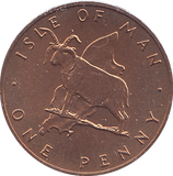 1976 1 PENNY ISLE OF MAN ( BU ) - WORLD COINS - Cambridgeshire Coins
