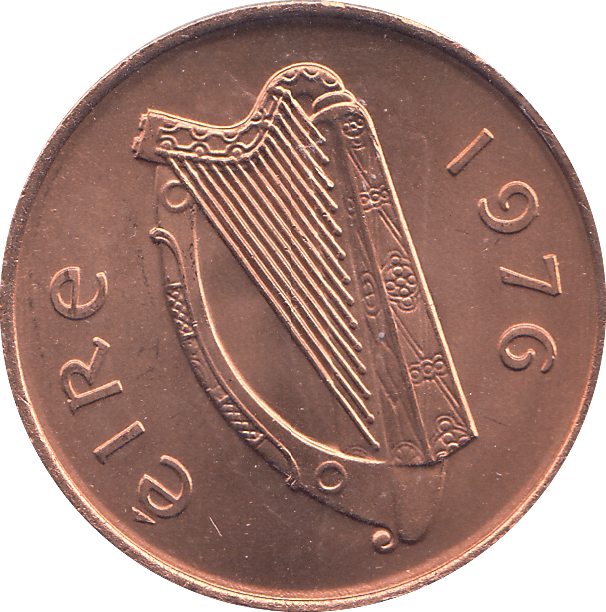 1976 2 PENCE IRELAND - WORLD COINS - Cambridgeshire Coins