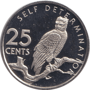 1976 25 CENTS GUYANA - WORLD COINS - Cambridgeshire Coins