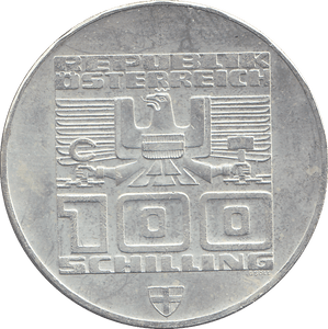 1976 AUSTRIA 100 SCHILLING - WORLD COINS - Cambridgeshire Coins