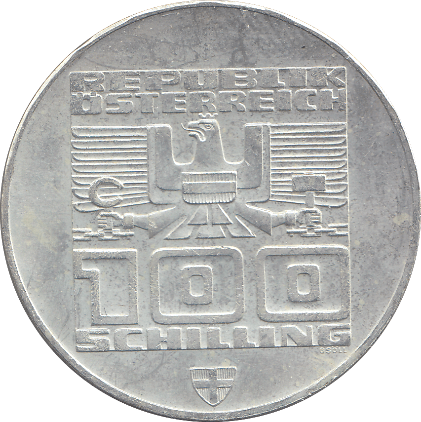 1976 AUSTRIA 100 SCHILLING - WORLD COINS - Cambridgeshire Coins